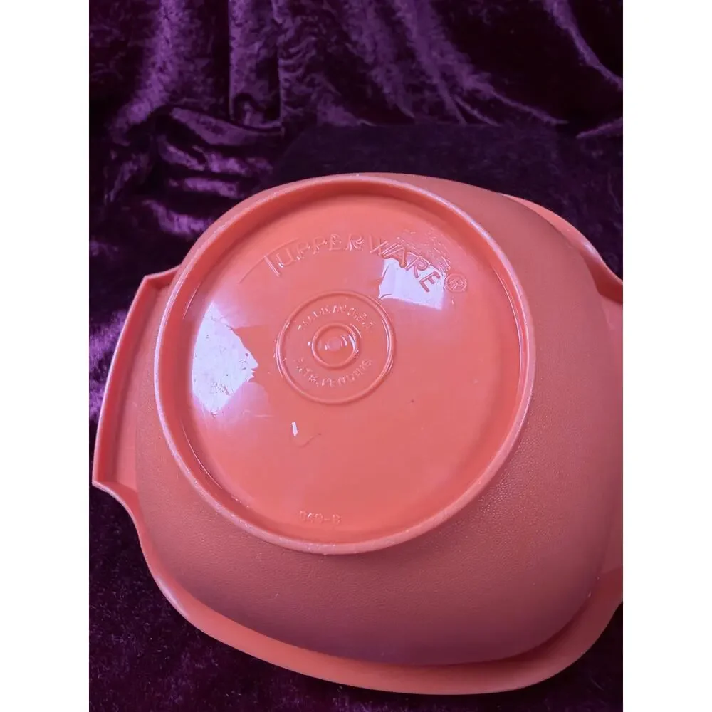 Vintage Tupperware Plastic Servalier Bowl Set – Harvest Colors Sunburst Lids